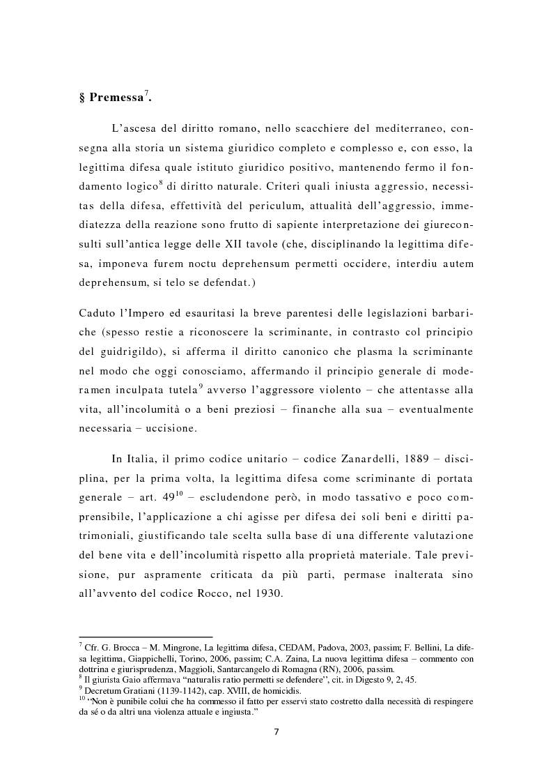 Estratto dalla tesi: La nuova legittima difesa