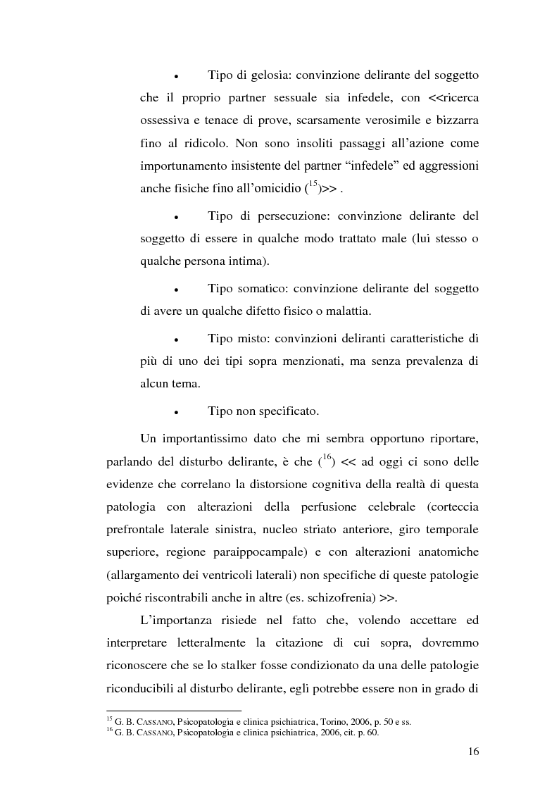 Anteprima della tesi: Aspetti problematici della disciplina dello stalking, Pagina 11