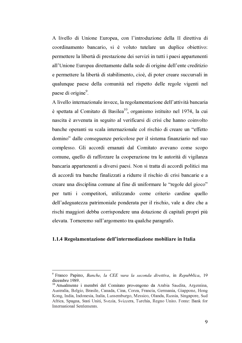 Anteprima della tesi: Fallimento Lehman Brothers: Problemi di regolamentazione e gestione bancaria, Pagina 10