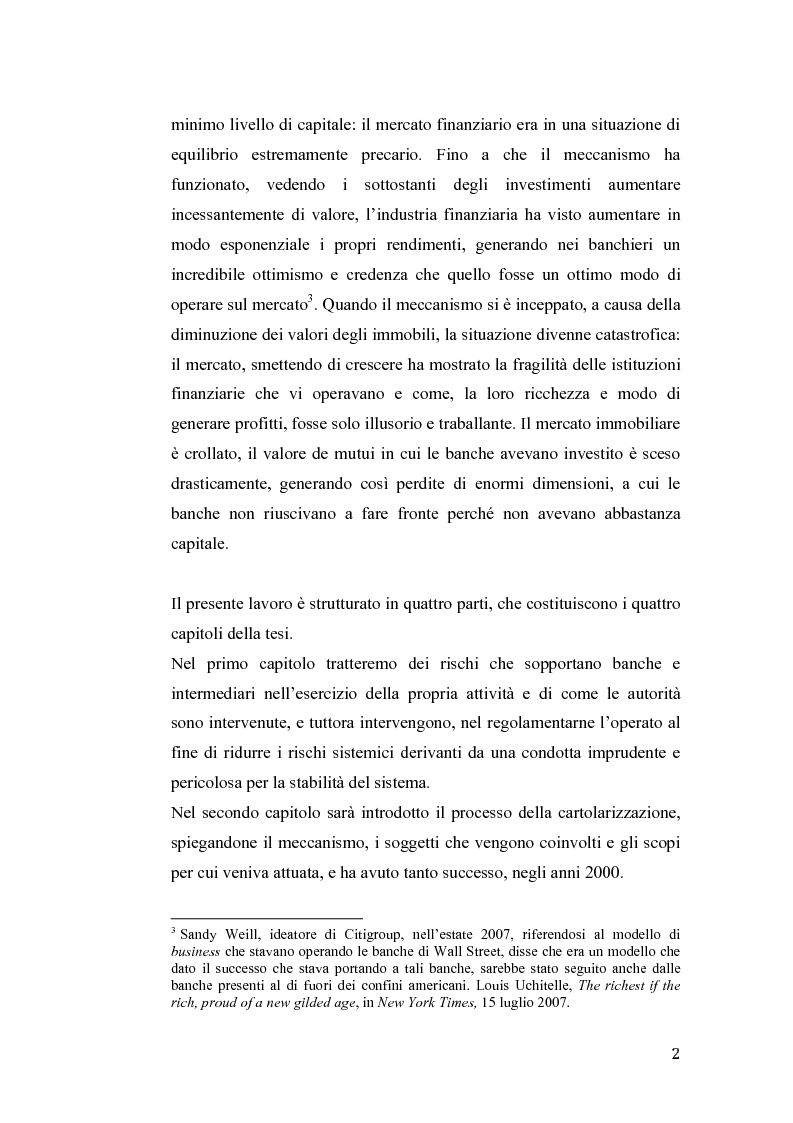Anteprima della tesi: Fallimento Lehman Brothers: Problemi di regolamentazione e gestione bancaria, Pagina 3