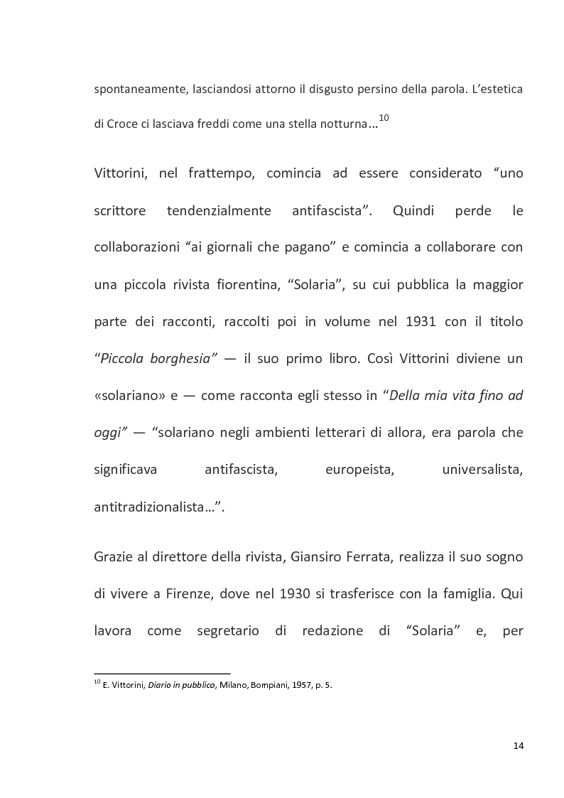 Anteprima della tesi: "Conversazione in Sicilia" di Elio Vittorini, Pagina 15