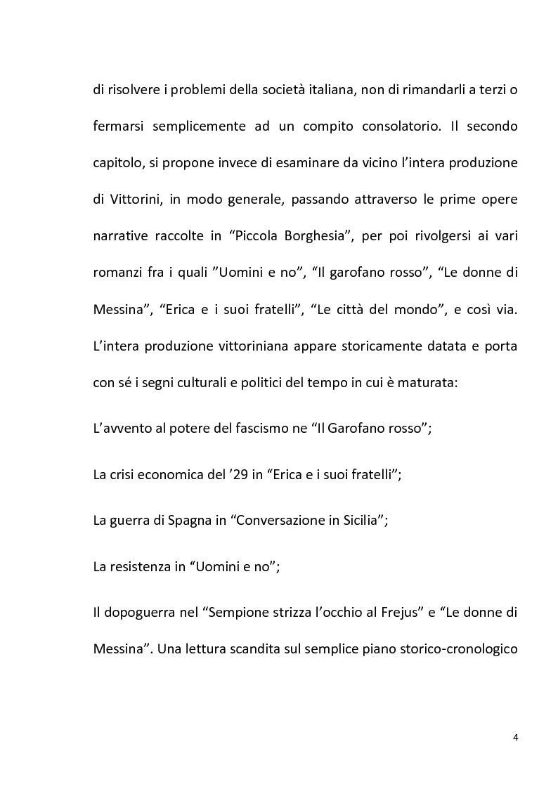 Anteprima della tesi: "Conversazione in Sicilia" di Elio Vittorini, Pagina 5