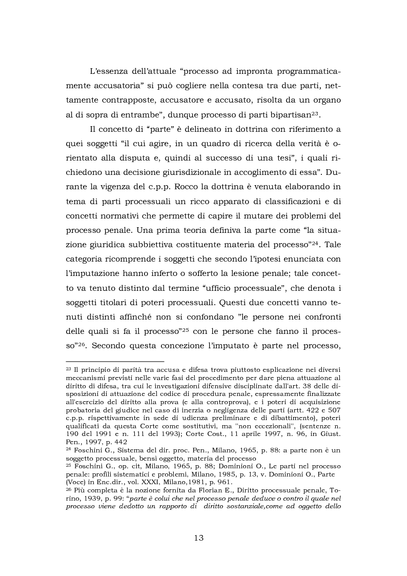 Anteprima della tesi: La testimonianza della parte civile, Pagina 11