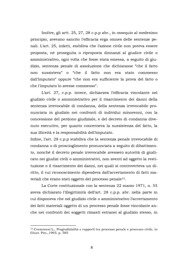 Anteprima della tesi: La testimonianza della parte civile, Pagina 6