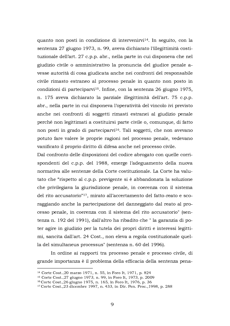 Anteprima della tesi: La testimonianza della parte civile, Pagina 7