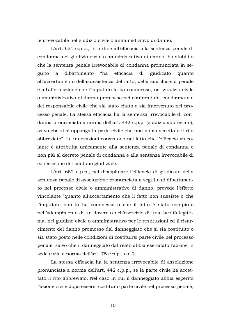 Anteprima della tesi: La testimonianza della parte civile, Pagina 8