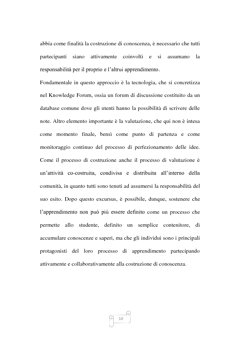 Anteprima della tesi: Dalla trasmissione di informazioni alla costruzione di conoscenza: un review della letteratura, Pagina 10
