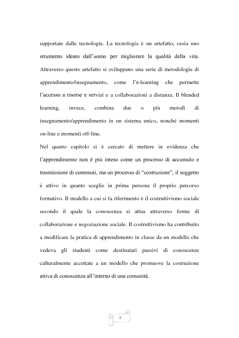Anteprima della tesi: Dalla trasmissione di informazioni alla costruzione di conoscenza: un review della letteratura, Pagina 8