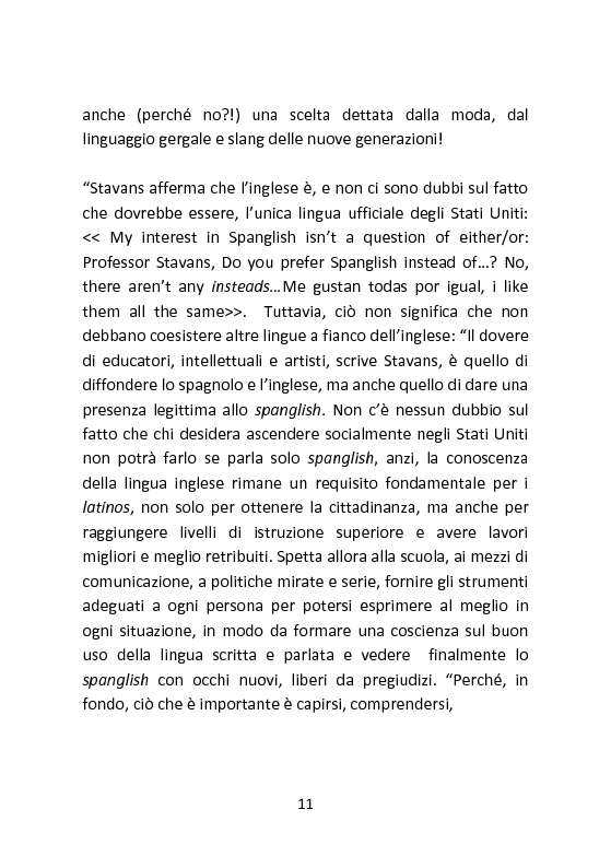 Anteprima della tesi: Spanglish: una lingua per ricreare se stessi. Il caso di Gloria Anzaldua., Pagina 10