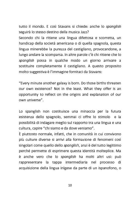 Anteprima della tesi: Spanglish: una lingua per ricreare se stessi. Il caso di Gloria Anzaldua., Pagina 9