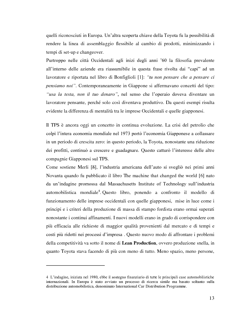 Anteprima della tesi: Lean Manufacturing nel settore manifatturiero: il caso Pramac, Pagina 6