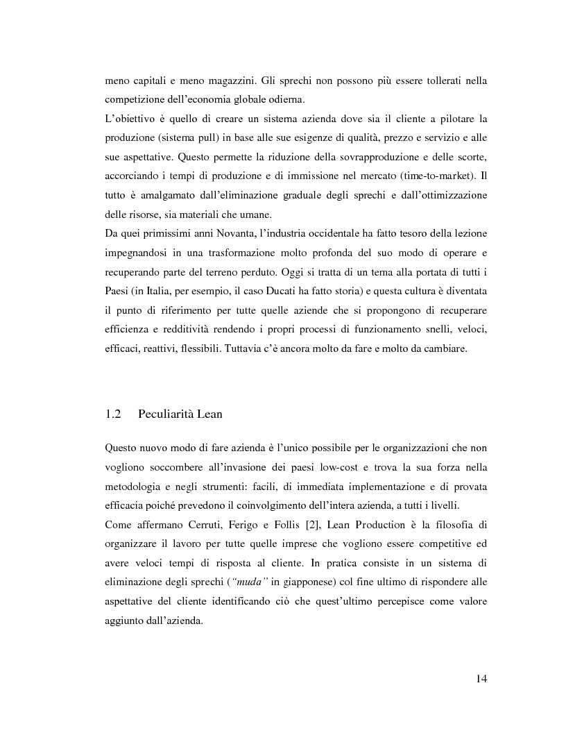 Anteprima della tesi: Lean Manufacturing nel settore manifatturiero: il caso Pramac, Pagina 7