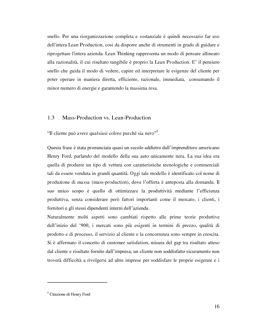 Anteprima della tesi: Lean Manufacturing nel settore manifatturiero: il caso Pramac, Pagina 9