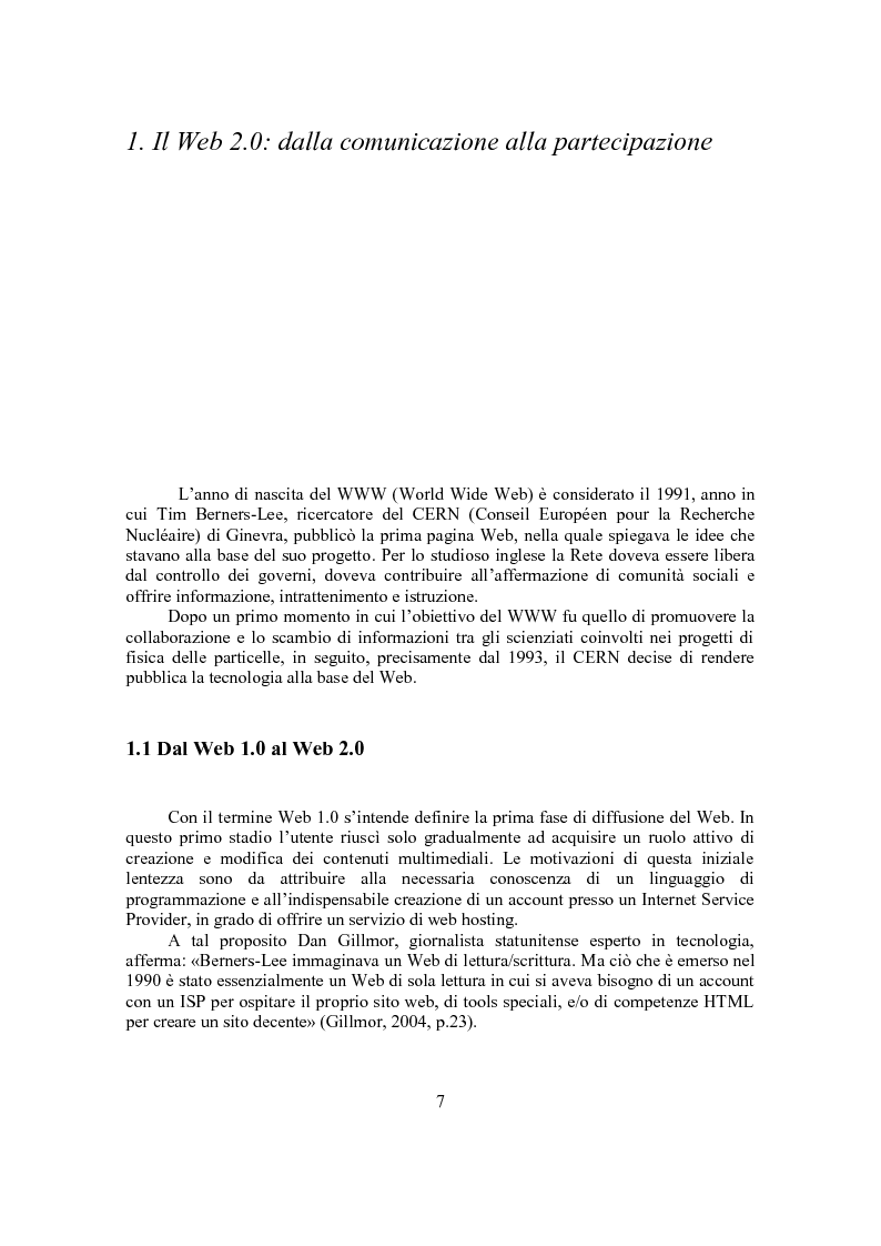 Anteprima della tesi: Marketing Conversazionale e Web 2.0: un dialogo tra l'azienda e il mercato, Pagina 4