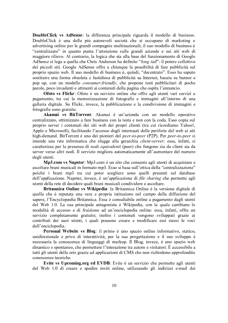 Anteprima della tesi: Marketing Conversazionale e Web 2.0: un dialogo tra l'azienda e il mercato, Pagina 7
