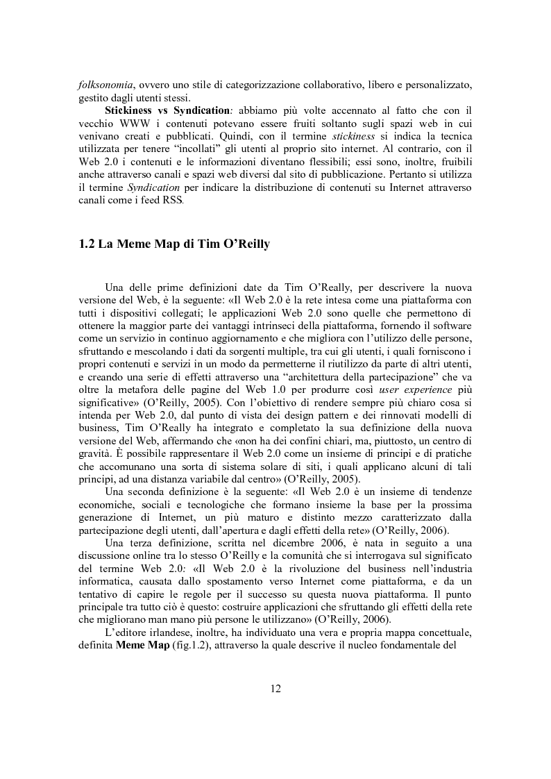 Anteprima della tesi: Marketing Conversazionale e Web 2.0: un dialogo tra l'azienda e il mercato, Pagina 9