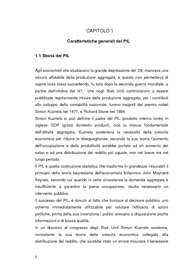 Anteprima della tesi: Limiti del PIL tra sostenibilità e benessere, Pagina 4