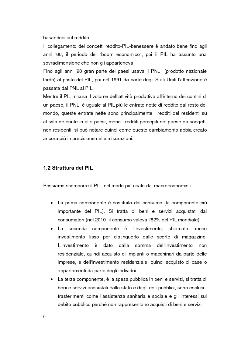 Anteprima della tesi: Limiti del PIL tra sostenibilità e benessere, Pagina 5