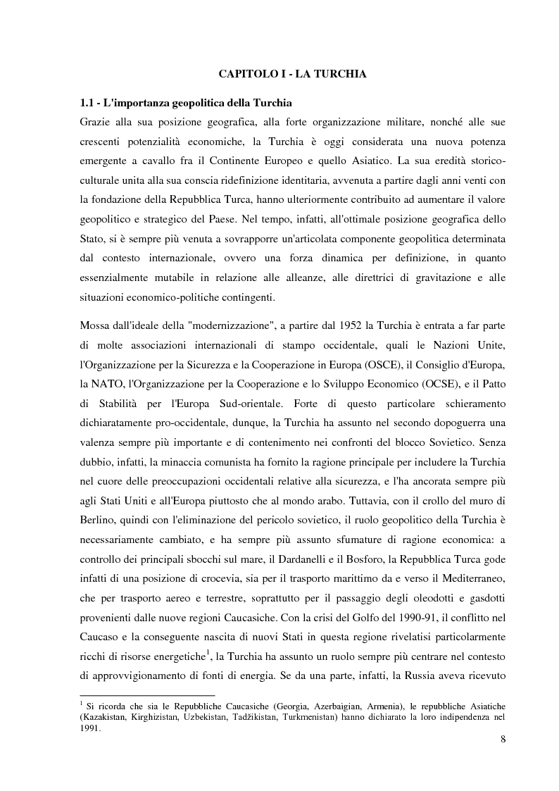 Anteprima della tesi: Prospettive e opportunità per le imprese italiane in Turchia, Pagina 6