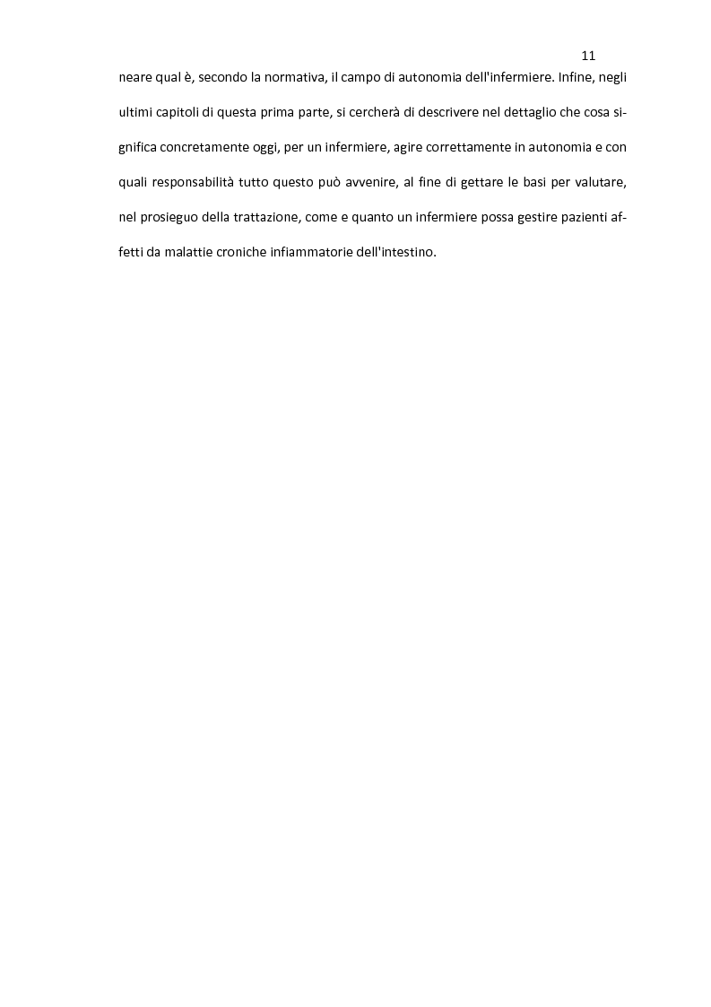 Anteprima della tesi: Nursing delle Malattie Infiammatorie Croniche dell'Intestino: aspetti di autonomia gestionale infermieristica, Pagina 9