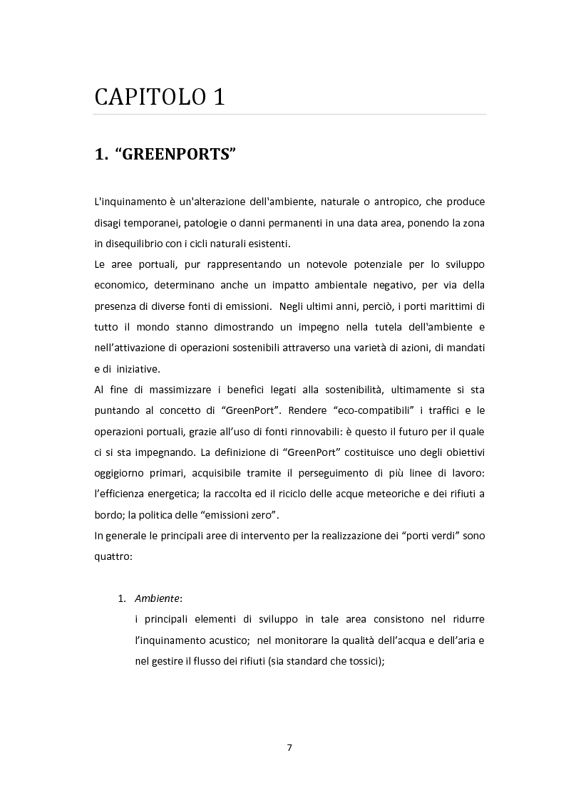 Anteprima della tesi: Modellazione e Simulazione a supporto della Green Logistics nei porti, Pagina 4