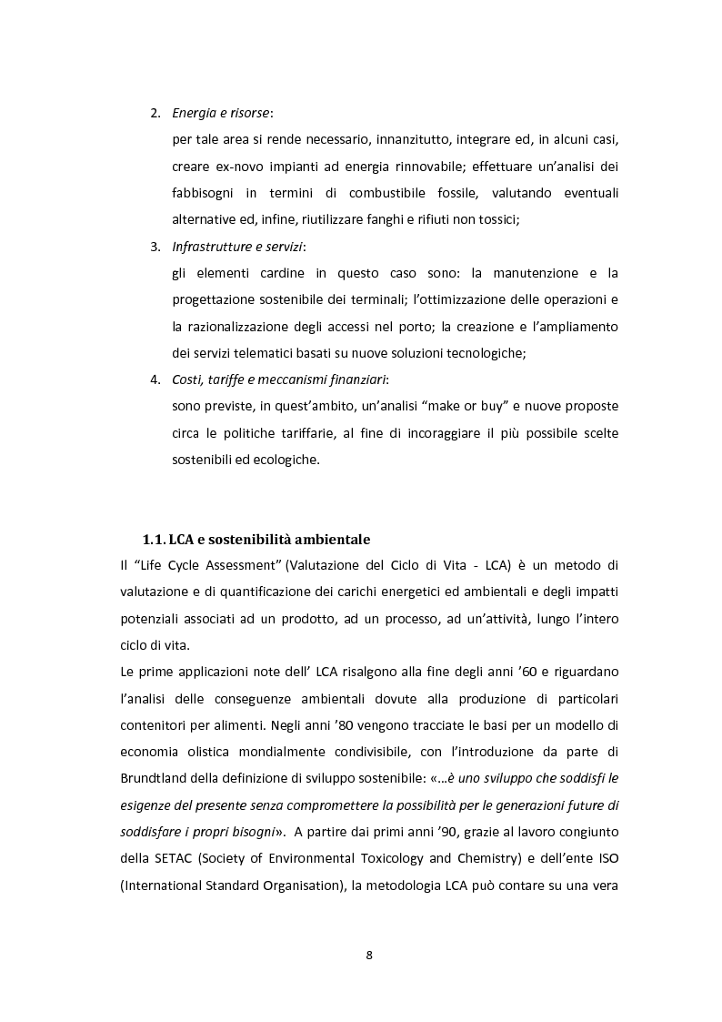 Anteprima della tesi: Modellazione e Simulazione a supporto della Green Logistics nei porti, Pagina 5