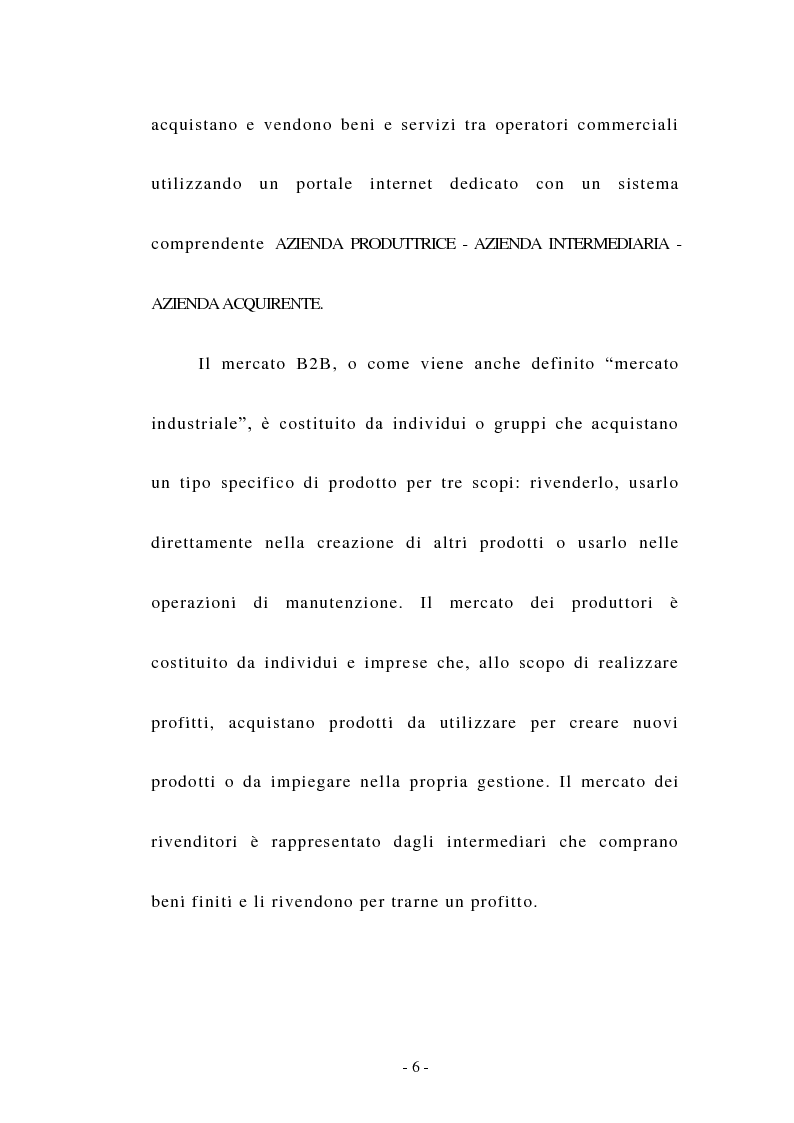 Anteprima della tesi: Il Business to Business nell'era dell'E-commerce, Pagina 3
