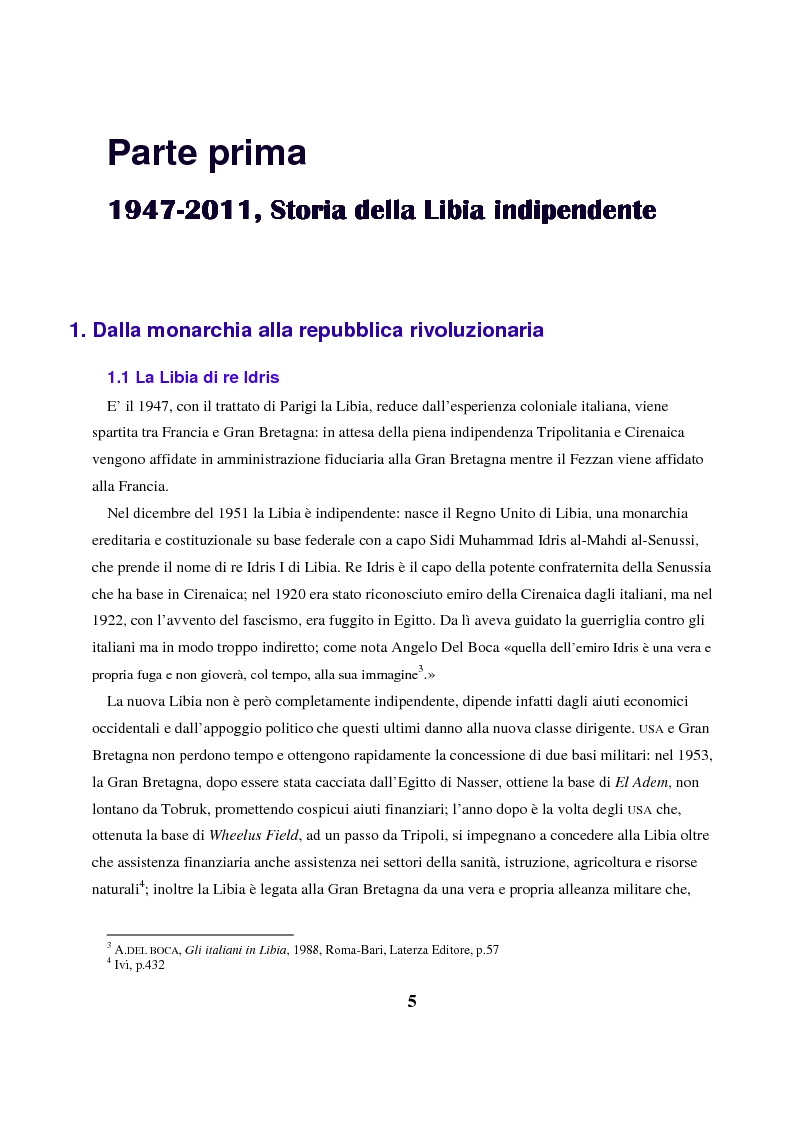 Anteprima della tesi: Gheddafi: la fine di un dittatore - Immagini e parole di una guerra mediatica, Pagina 4
