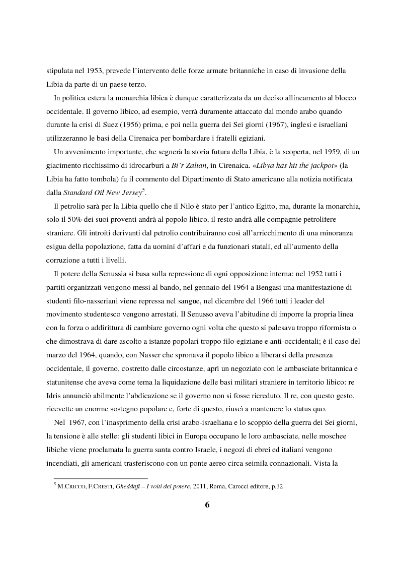 Anteprima della tesi: Gheddafi: la fine di un dittatore - Immagini e parole di una guerra mediatica, Pagina 5
