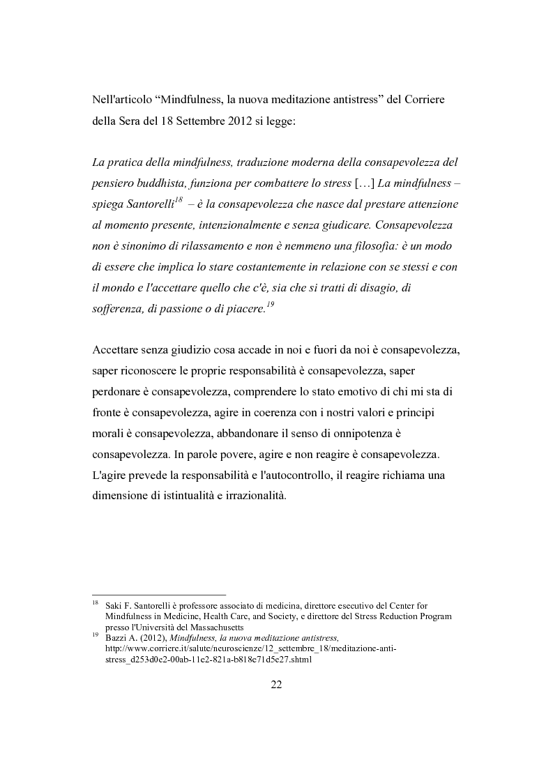 Estratto dalla tesi: Il ruolo della consapevolezza nella scuola