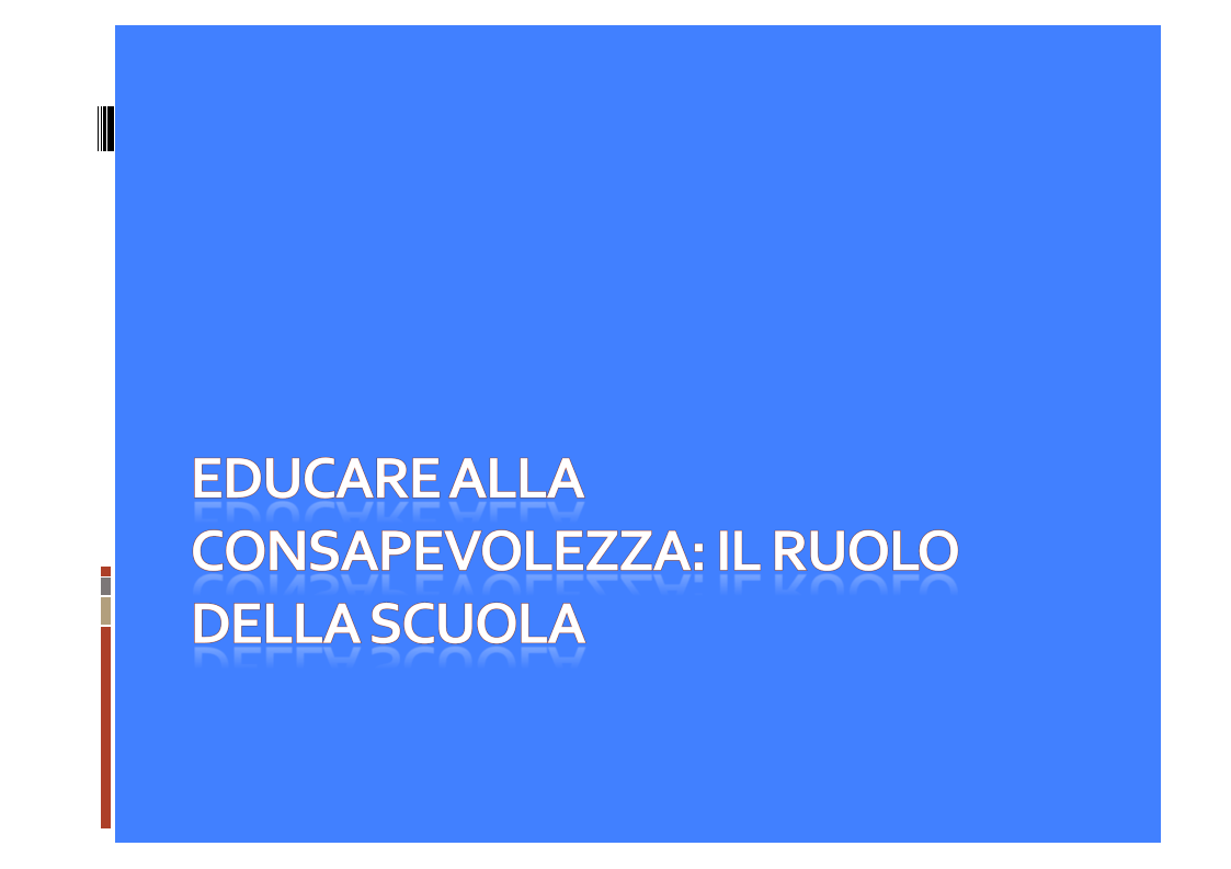 Anteprima della tesi: Il ruolo della consapevolezza nella scuola, Pagina 10