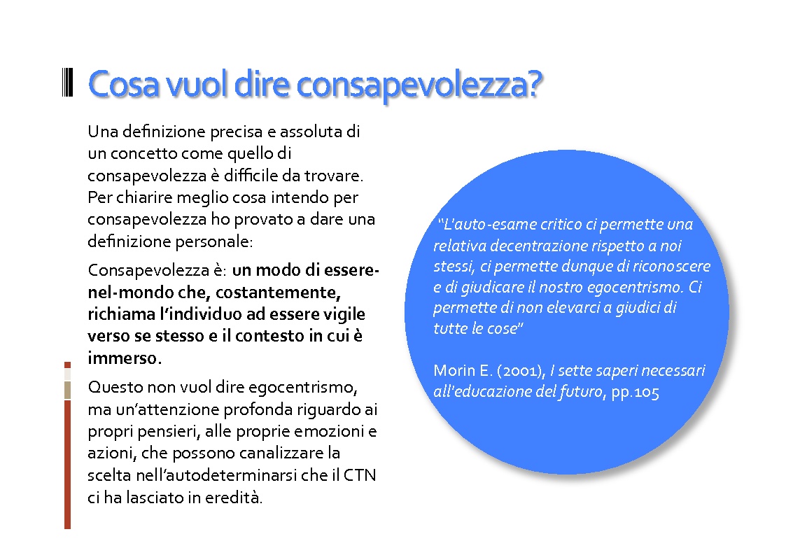 Anteprima della tesi: Il ruolo della consapevolezza nella scuola, Pagina 9