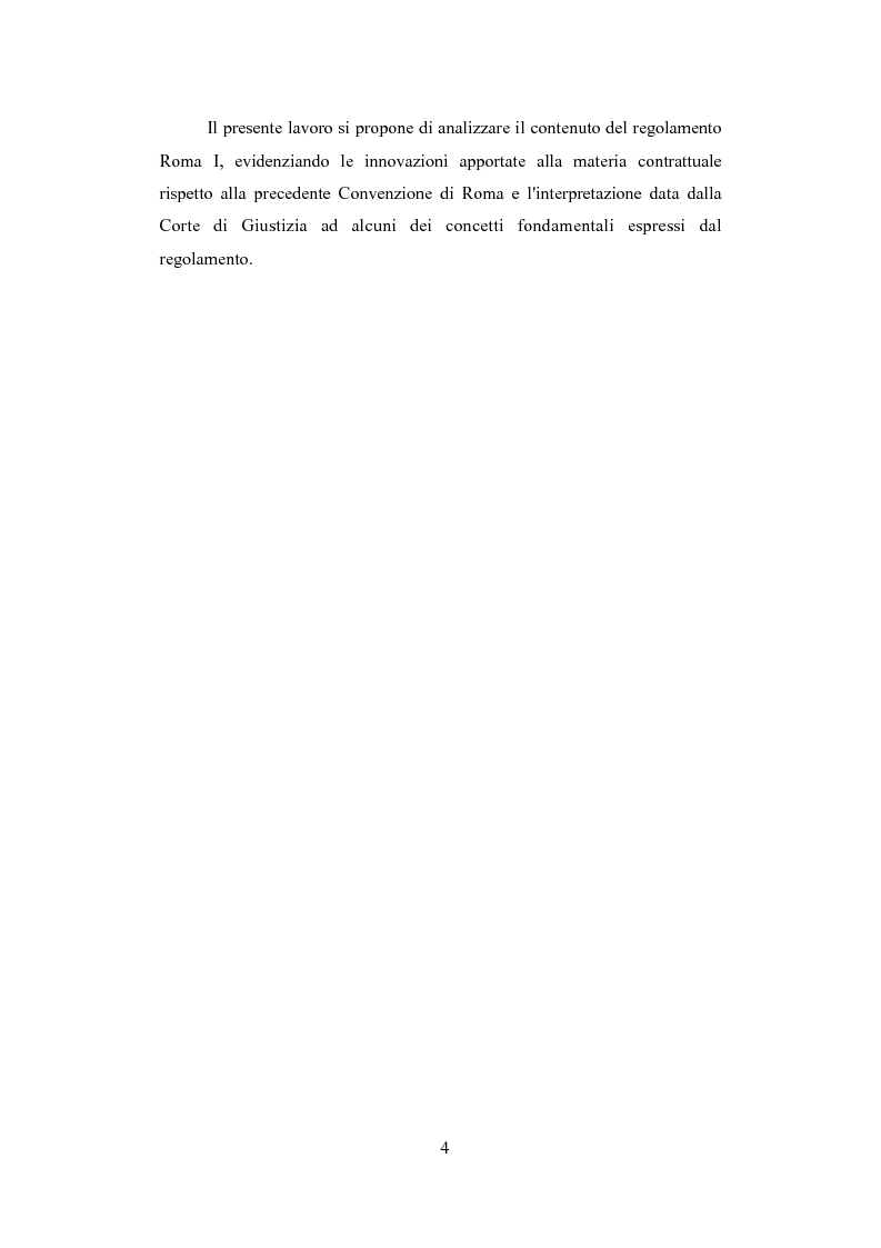 Anteprima della tesi: Il Regolamento ''Roma I'' nella giurisprudenza della Corte di Giustizia, Pagina 3