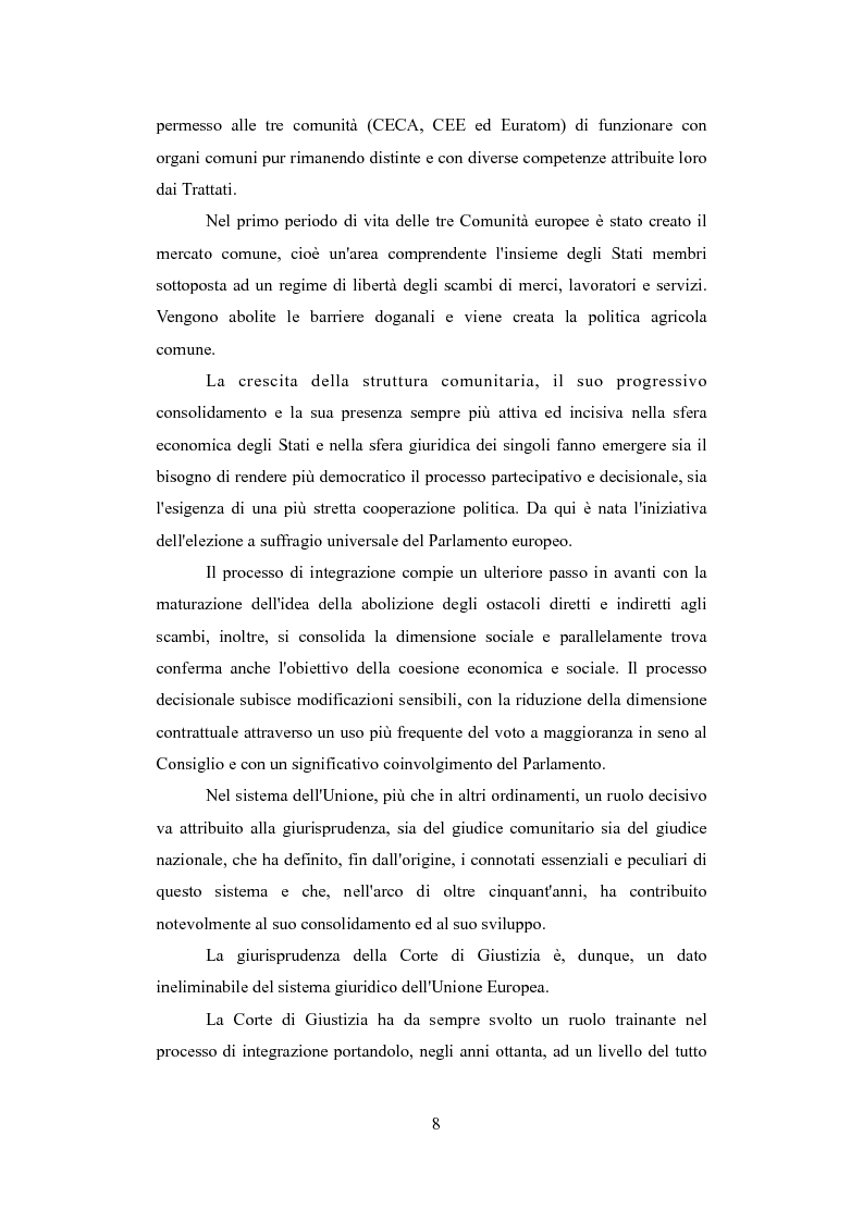 Anteprima della tesi: Il Regolamento ''Roma I'' nella giurisprudenza della Corte di Giustizia, Pagina 7