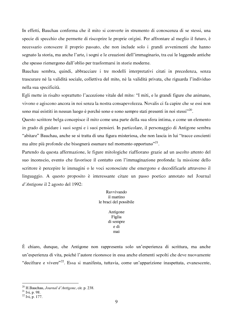 Estratto dalla tesi: L'Antigone di Bauchau