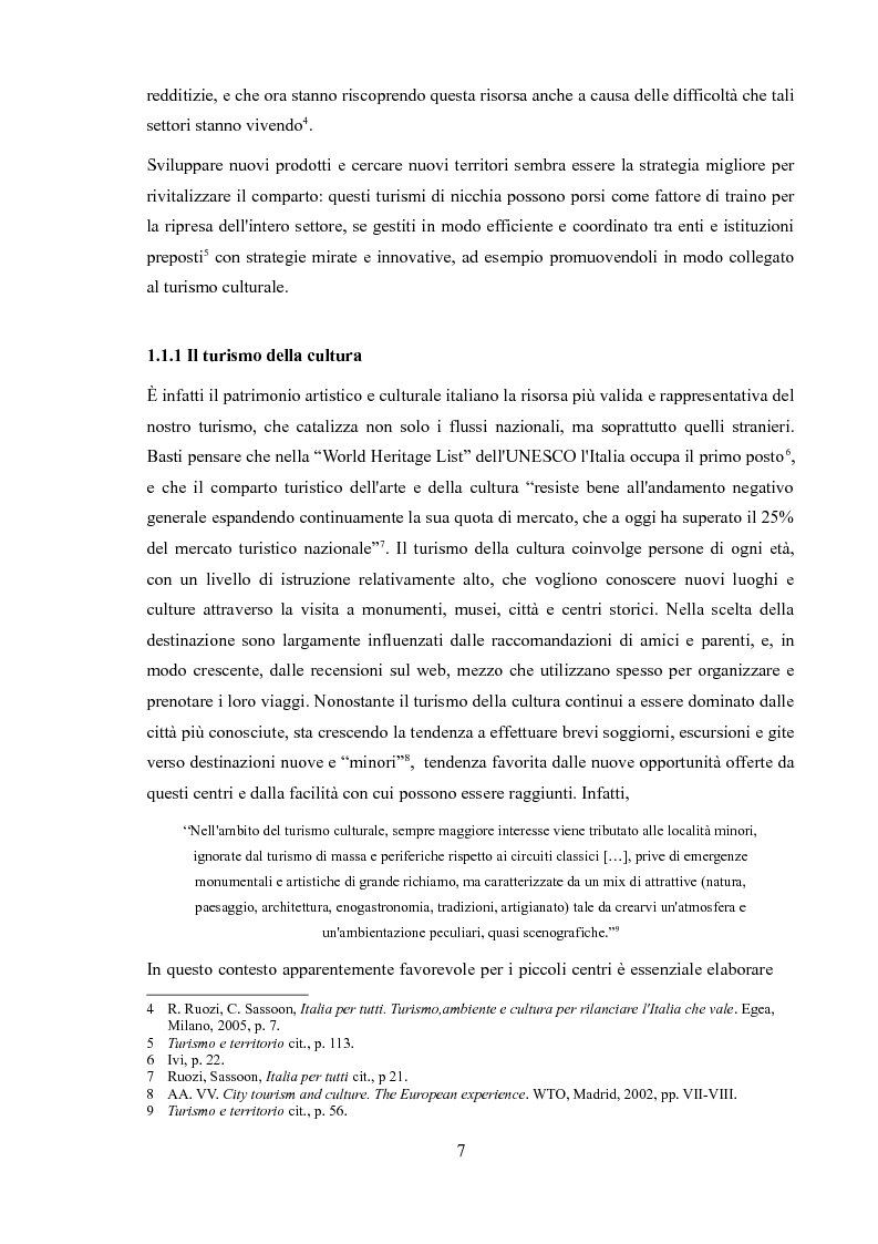 Anteprima della tesi: Promozione dei centri minori e turismo internazionale. Il caso di Monza e Brianza., Pagina 5