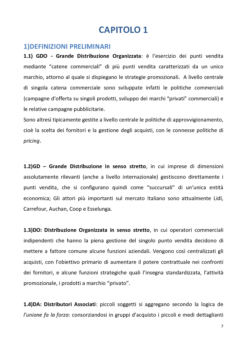 Anteprima della tesi: Le PMI locali e il mercato della distribuzione. Il caso Effemarket, Pagina 3
