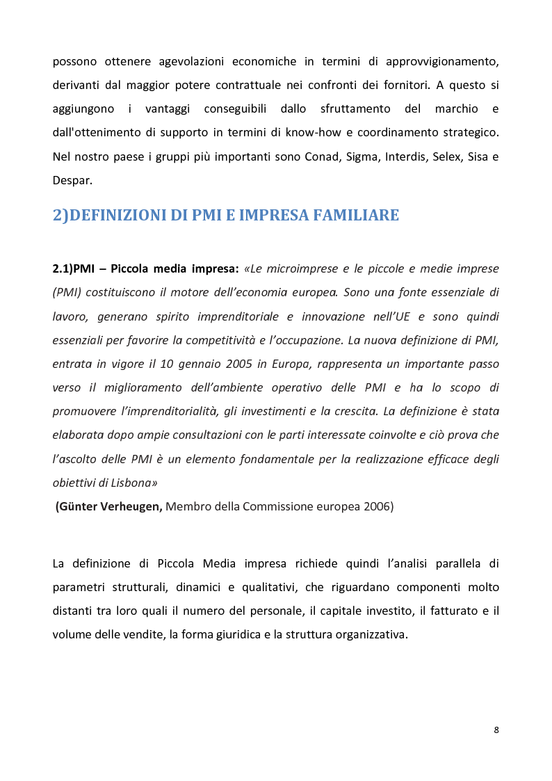 Anteprima della tesi: Le PMI locali e il mercato della distribuzione. Il caso Effemarket, Pagina 4