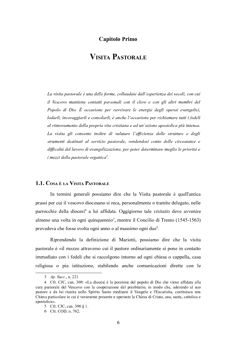 Anteprima della tesi: Le Visite pastorali. Cenni sull'istituto visitale ed analisi della Visita pastorale di D. G. Cadello in Ogliastra (1800-1801), Pagina 4