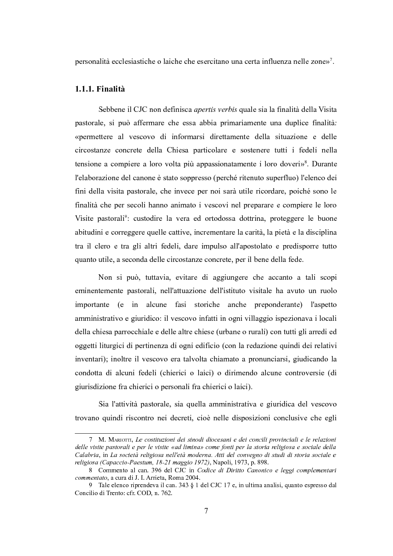 Anteprima della tesi: Le Visite pastorali. Cenni sull'istituto visitale ed analisi della Visita pastorale di D. G. Cadello in Ogliastra (1800-1801), Pagina 5