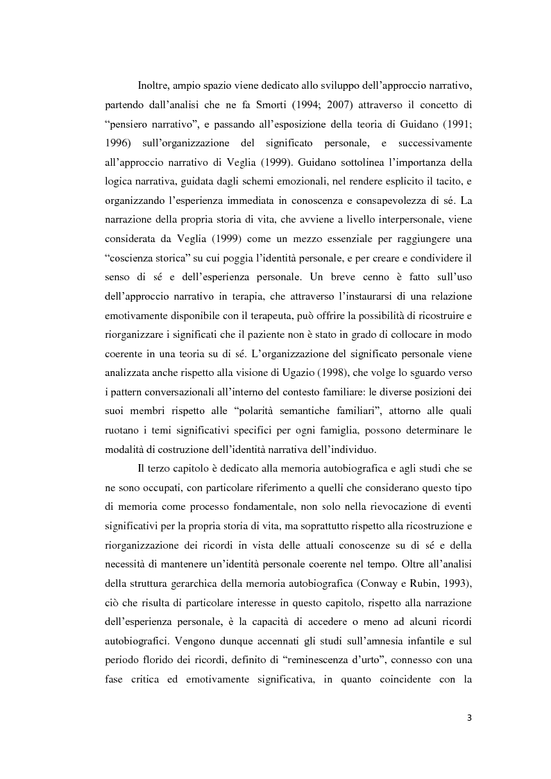 Anteprima della tesi: Lo sviluppo della narrazione e della memoria autobiografica alla luce della Teoria dell'Attaccamento, Pagina 4