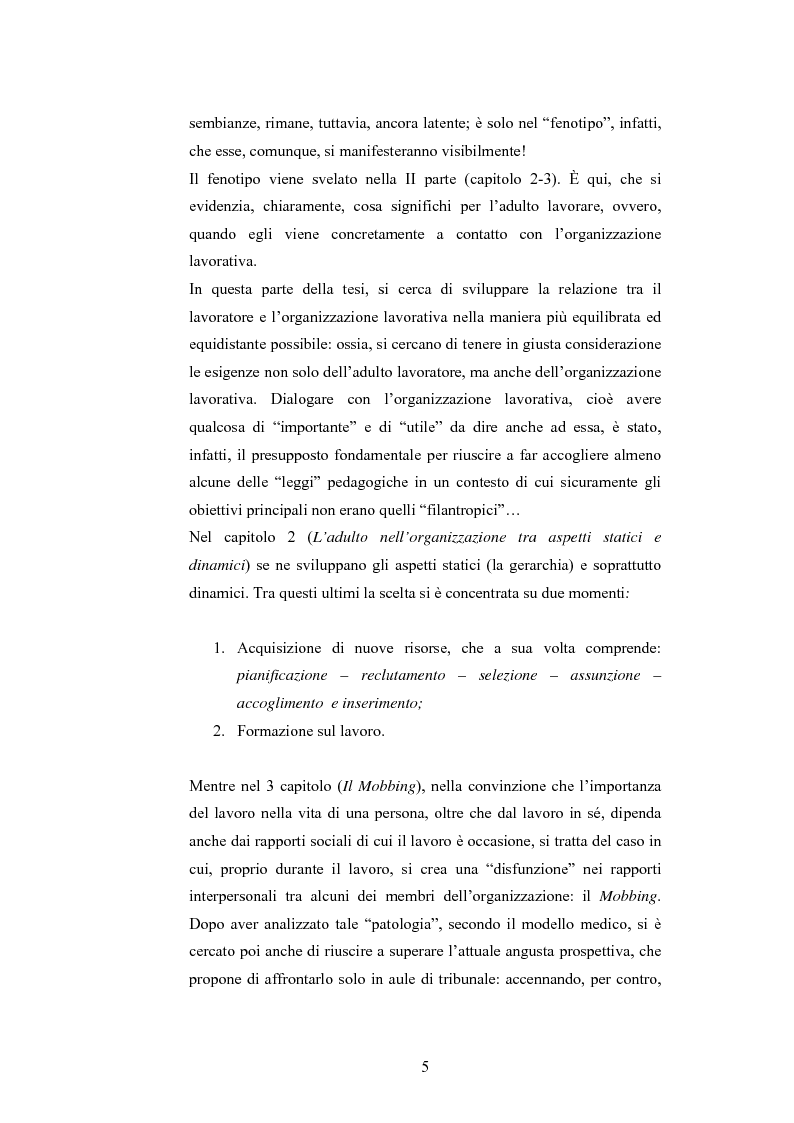 Anteprima della tesi: L'adulto e il lavoro, Pagina 4