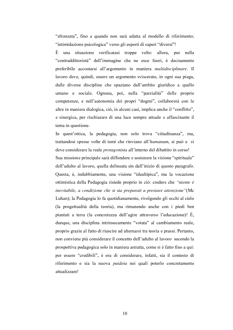 Anteprima della tesi: L'adulto e il lavoro, Pagina 9