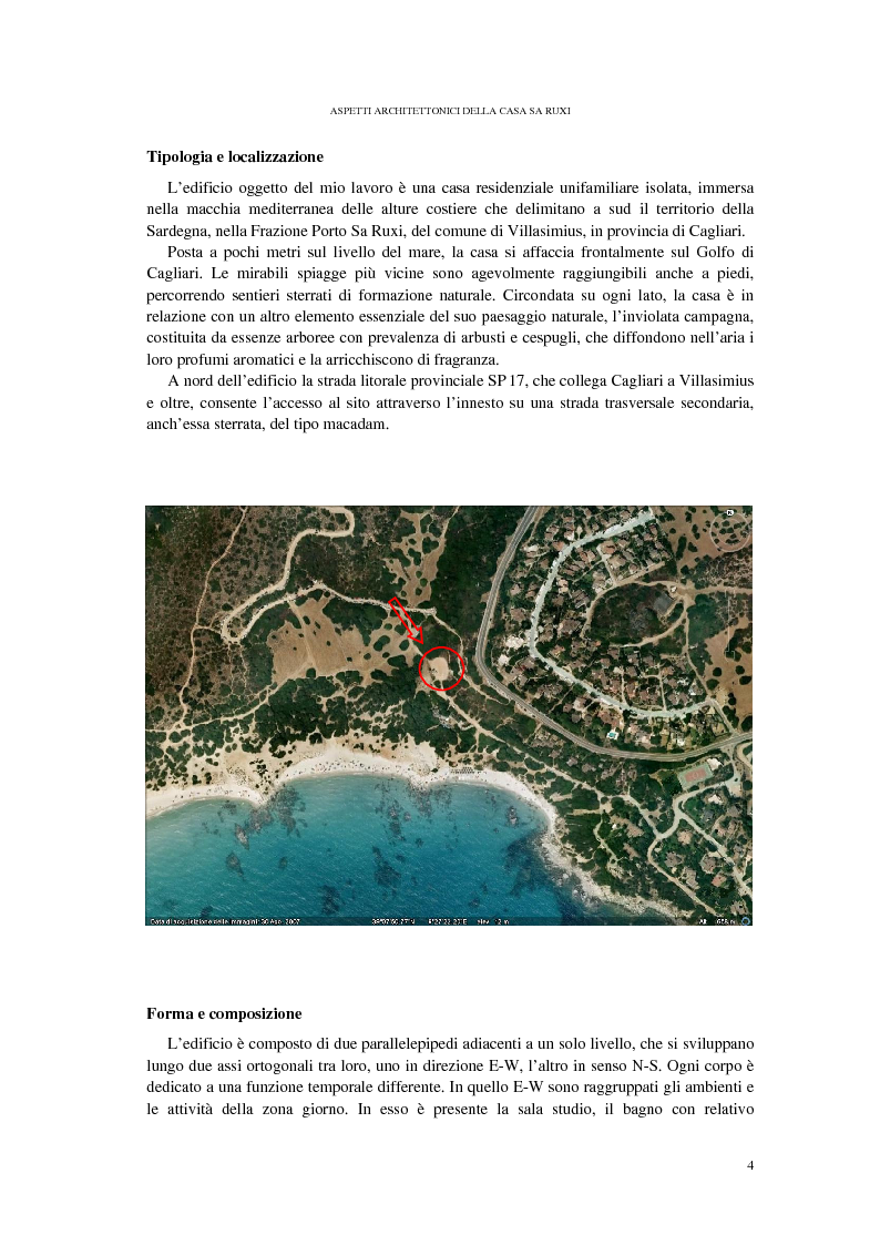 Anteprima della tesi: CASA SA RUXI - Abitazione sostenibile in zona a clima mediterraneo, Pagina 5
