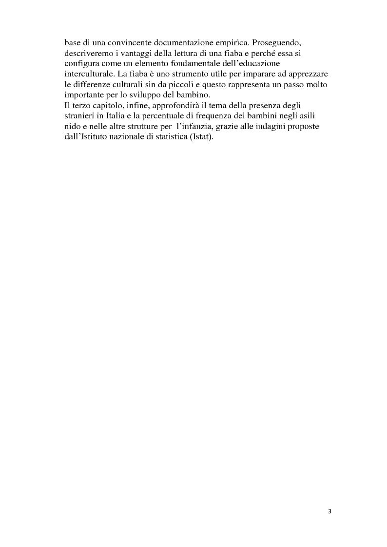 Anteprima della tesi: C'era una volta la fiaba. La narrazione come strumento interculturale nella scuola dell'infanzia., Pagina 3