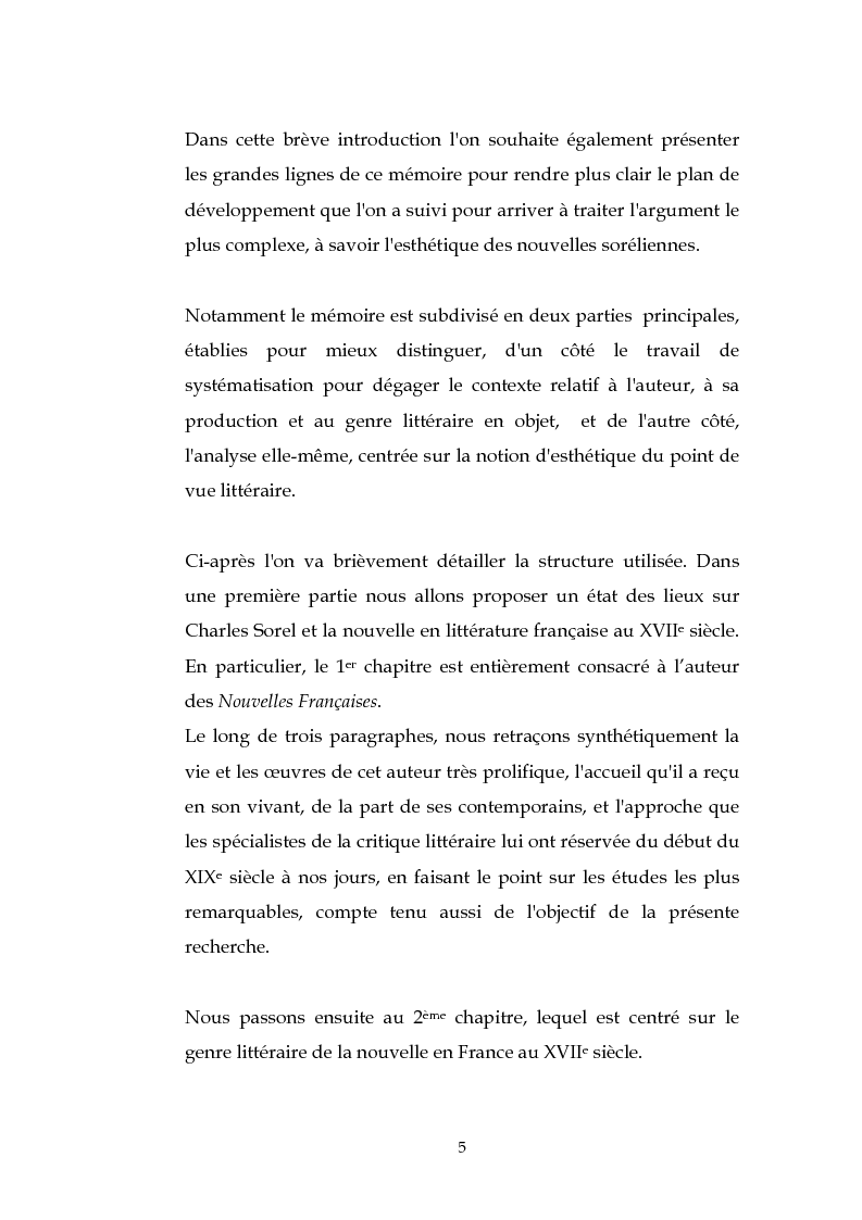 Anteprima della tesi: L'esthétique des Nouvelles Françaises de Charles Sorel, Pagina 4