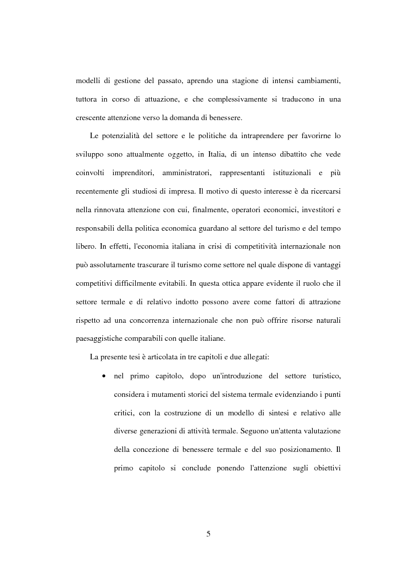 Anteprima della tesi: Problematiche di governo e di gestione delle imprese termali: il caso Ischia, Pagina 3