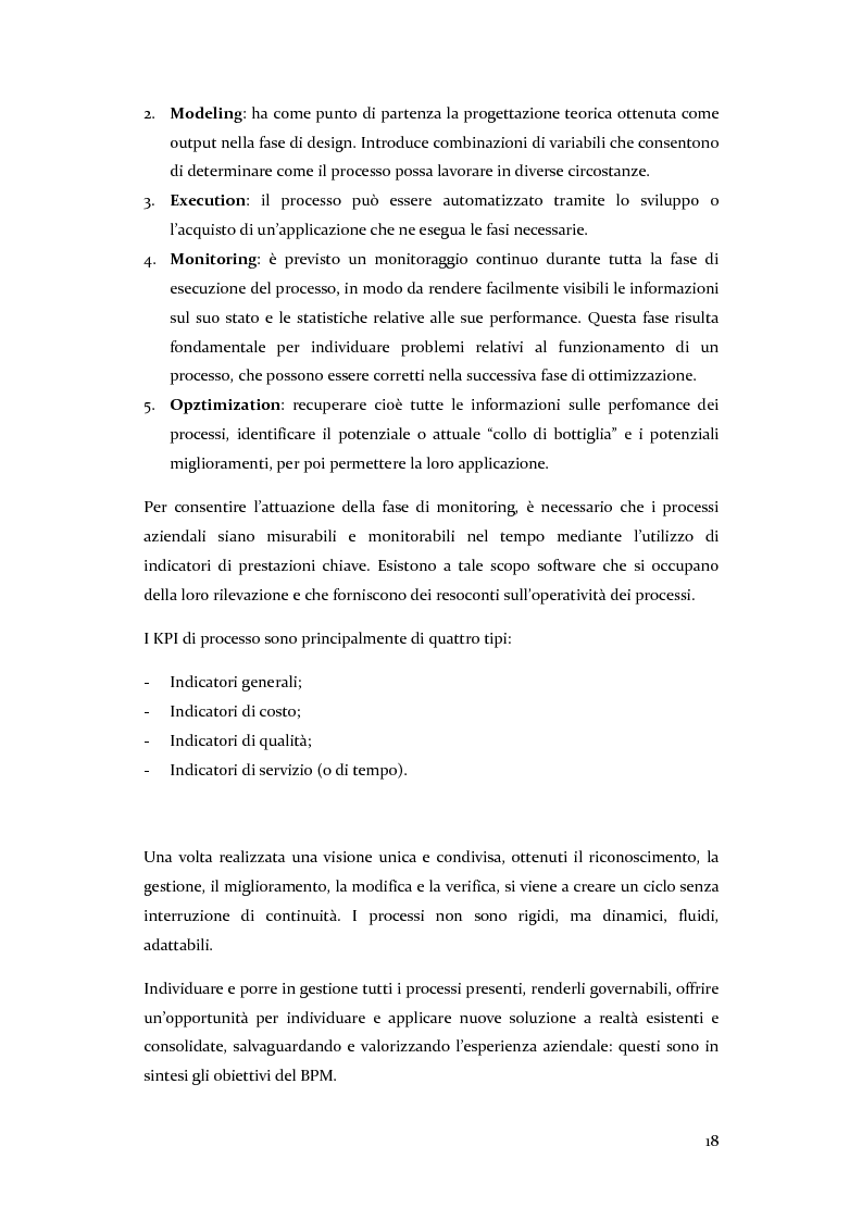 Anteprima della tesi: Definizione, ottimizzazione e monitoraggio dei processi aziendali con ARIS Business Process Management, Pagina 13