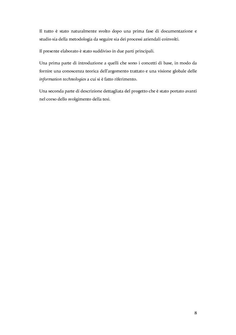 Anteprima della tesi: Definizione, ottimizzazione e monitoraggio dei processi aziendali con ARIS Business Process Management, Pagina 4