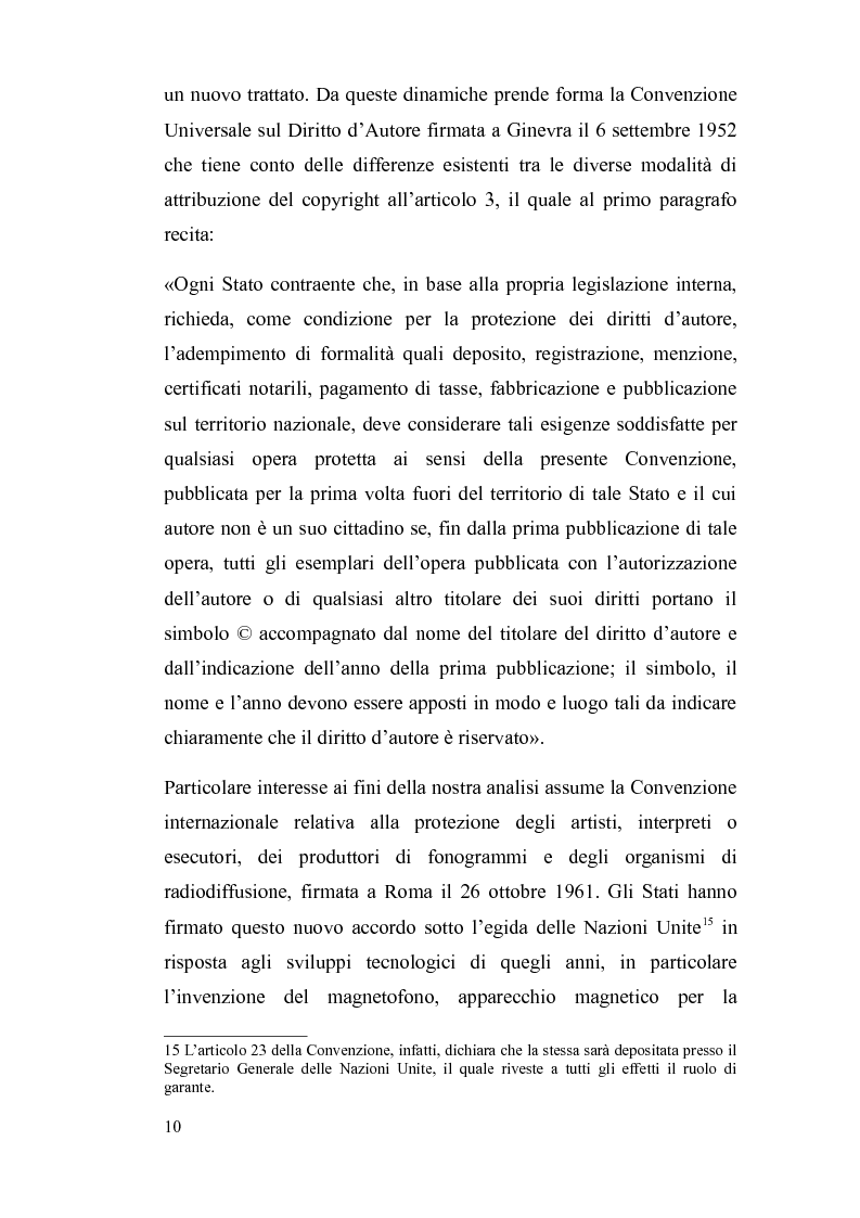 Anteprima della tesi: Il diritto d’autore nella società globalizzata: tra equo compenso, DRM e file sharing, Pagina 11
